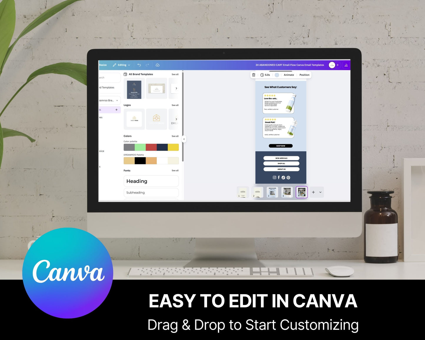 Browse Abandonment Email Template (High-Intent Visitors) | Canva Flow