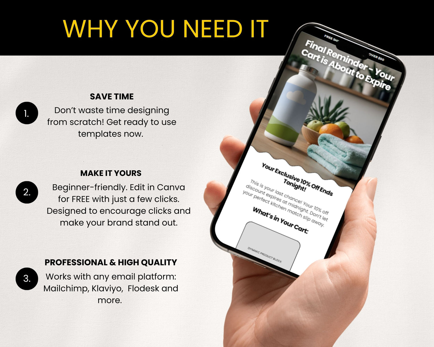 Browse Abandonment Email Template (High-Intent Visitors) | Canva Flow